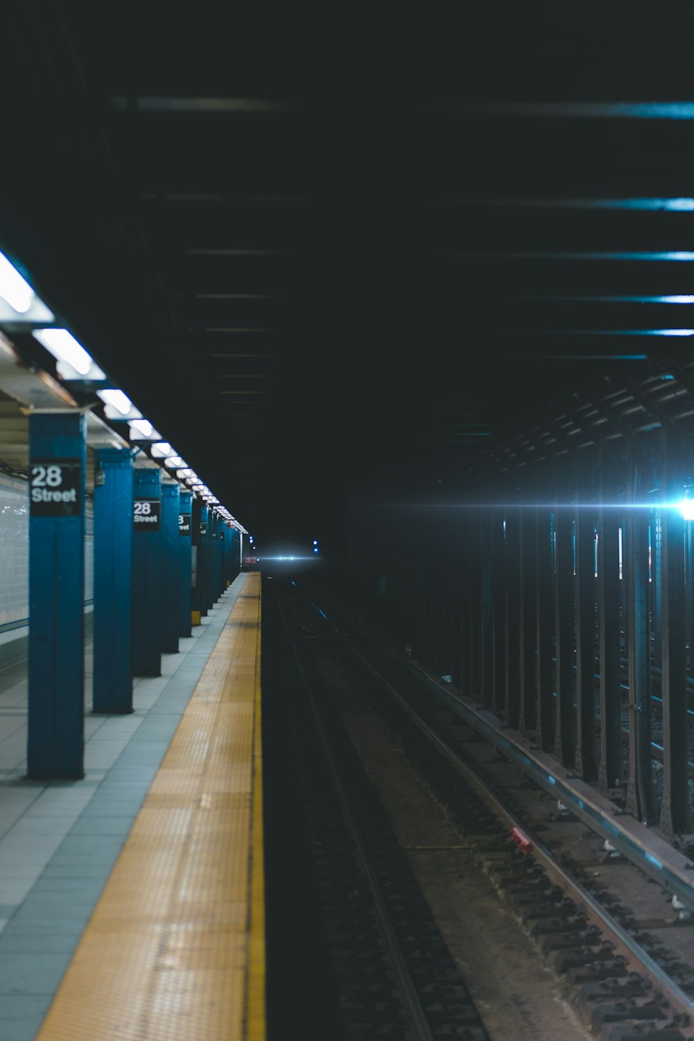 empty train station