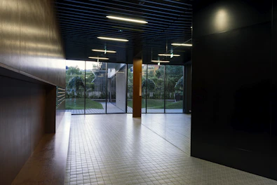 Interior view of a stylish room featuring Garofoli doors blending with furniture