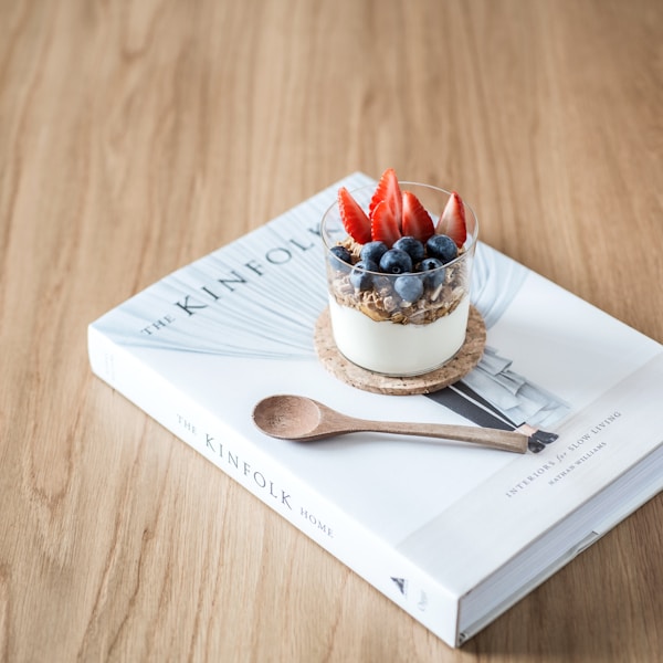 Cup and spoon on the kinfolk