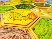 A close-up image of a beautifully crafted board game.