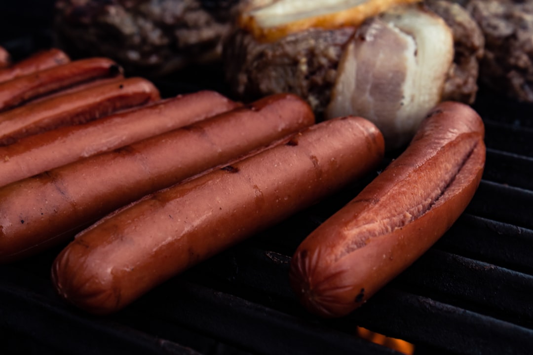 cooked hotdogs,