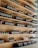 brown wooden shelf