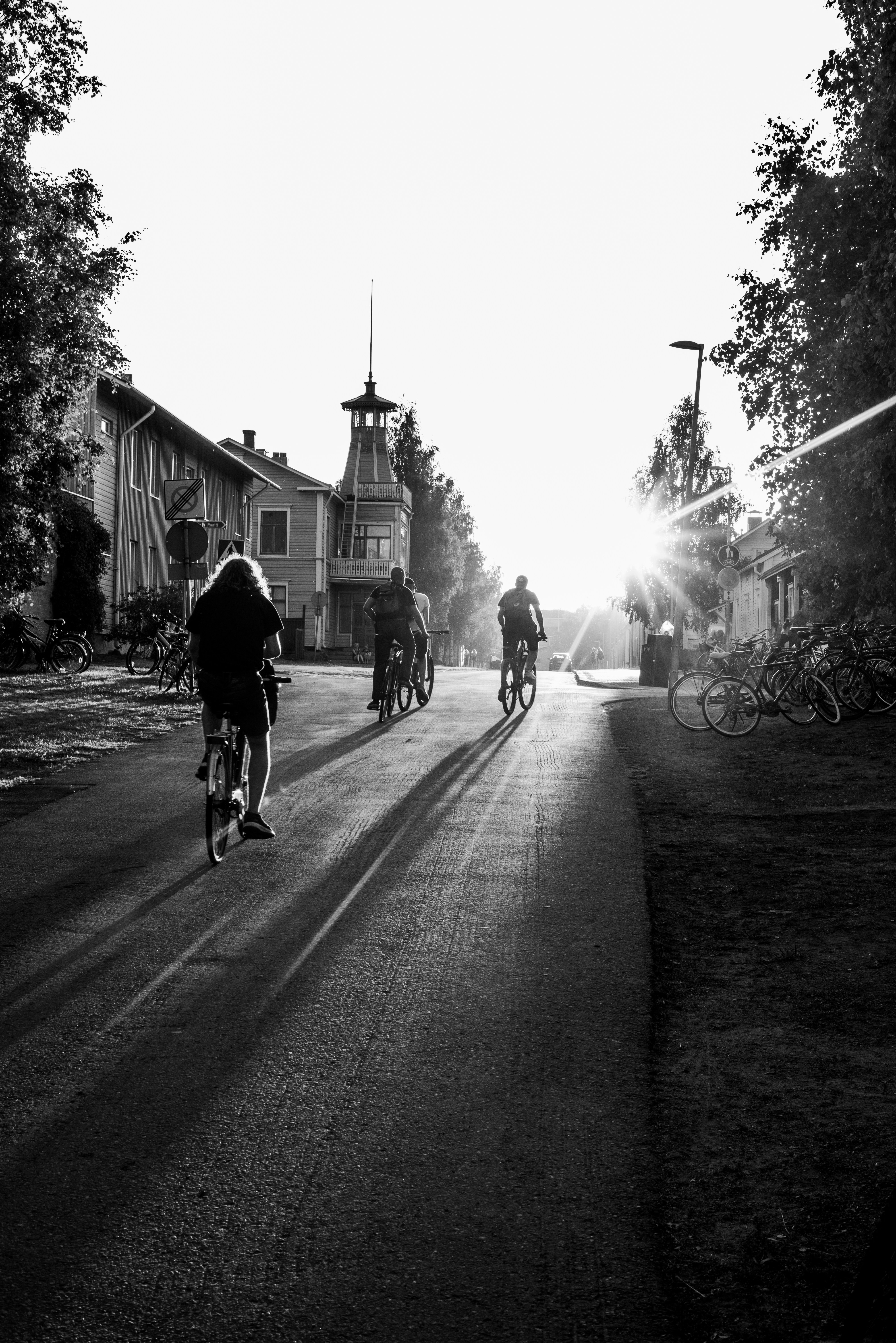 person riding bicycle photography