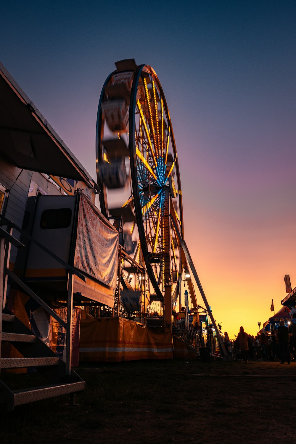 low angle photo of ferris wheel