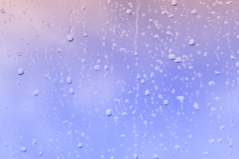 water droplets on glass window