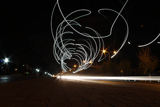 time lapse photography of street during nighttime