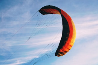 skydiving during daytime