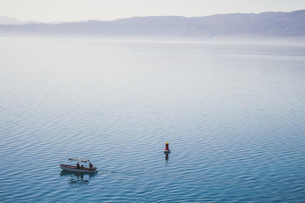 white boat