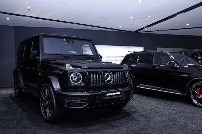 Close-up of luxury SUV