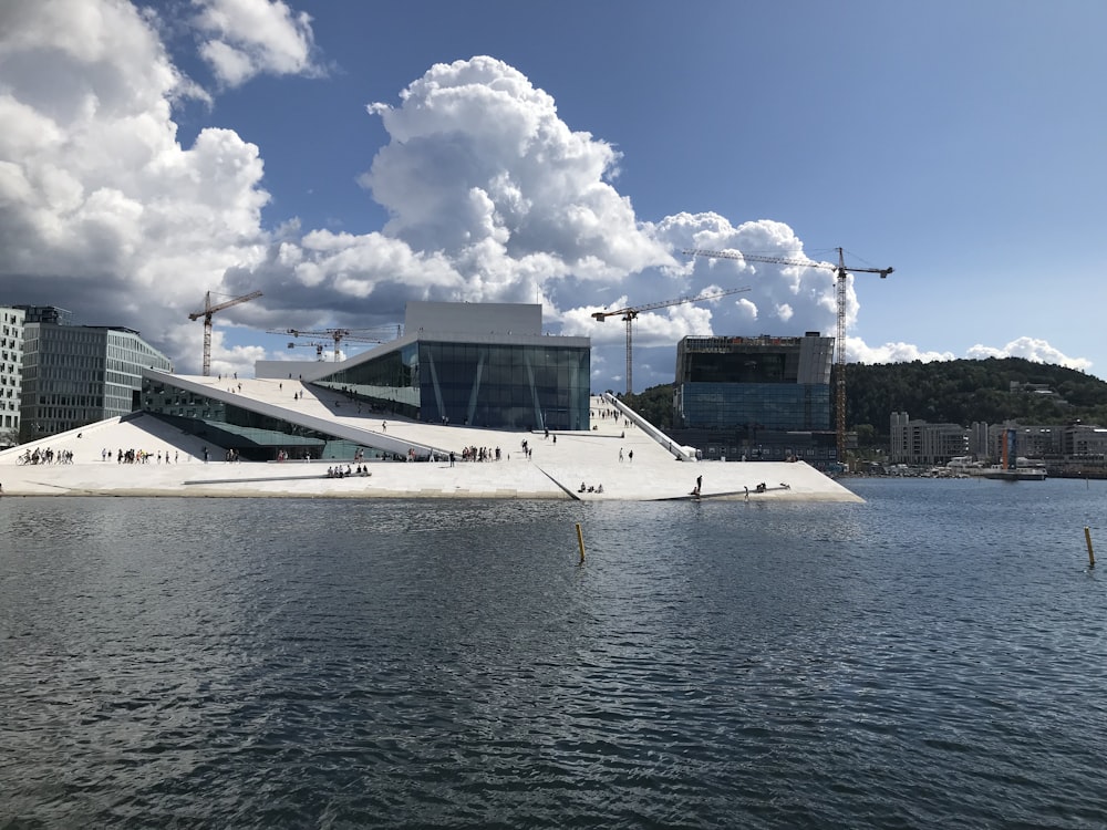 building beside sea