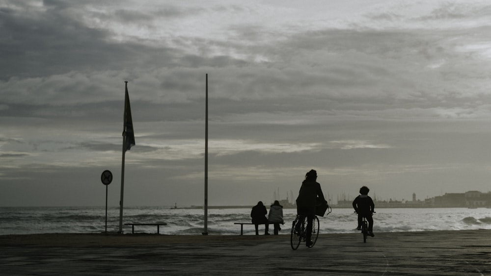 people near body of water