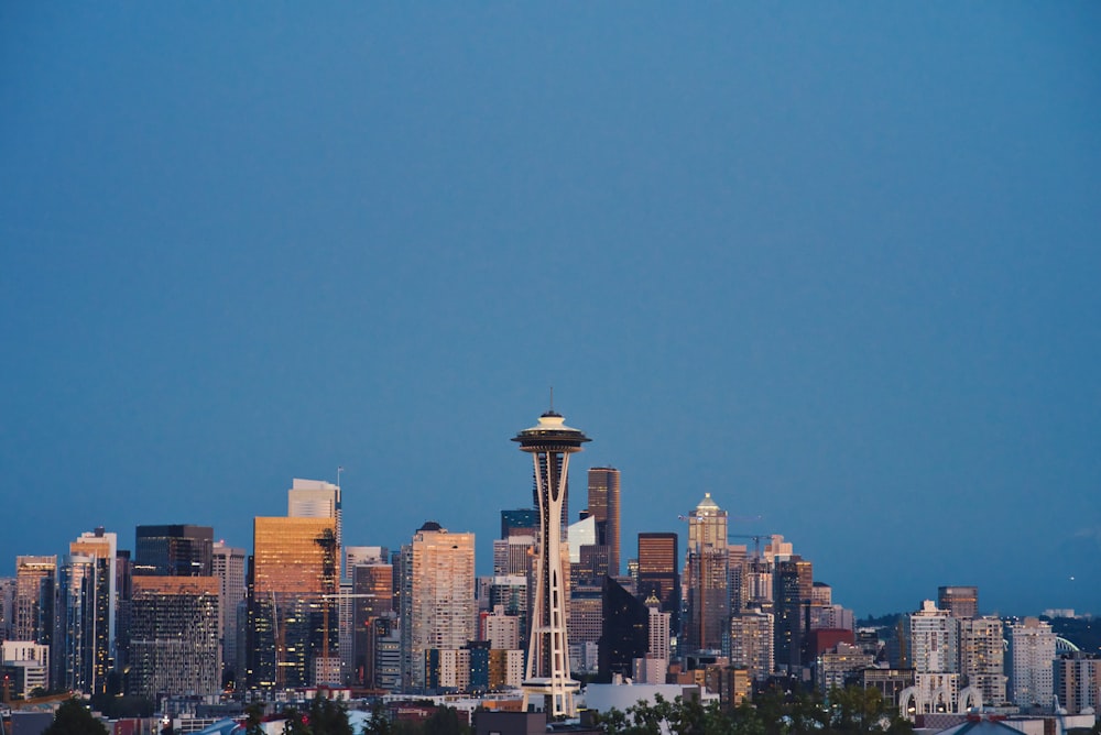 cityscape under blue sky