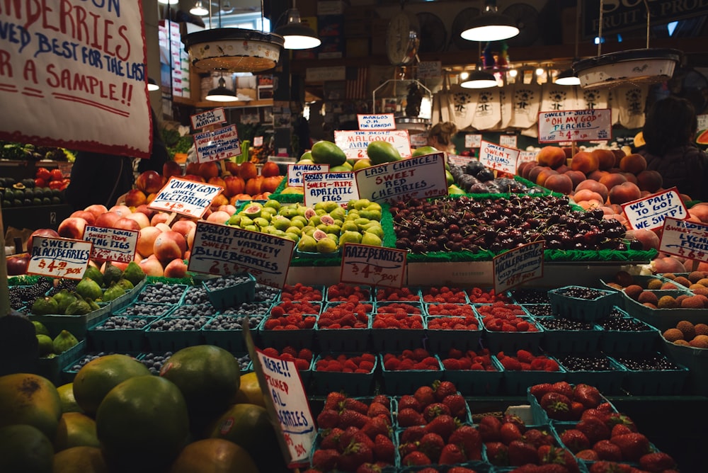 variedad variada de frutas