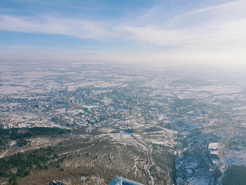 aerial photography of buildings