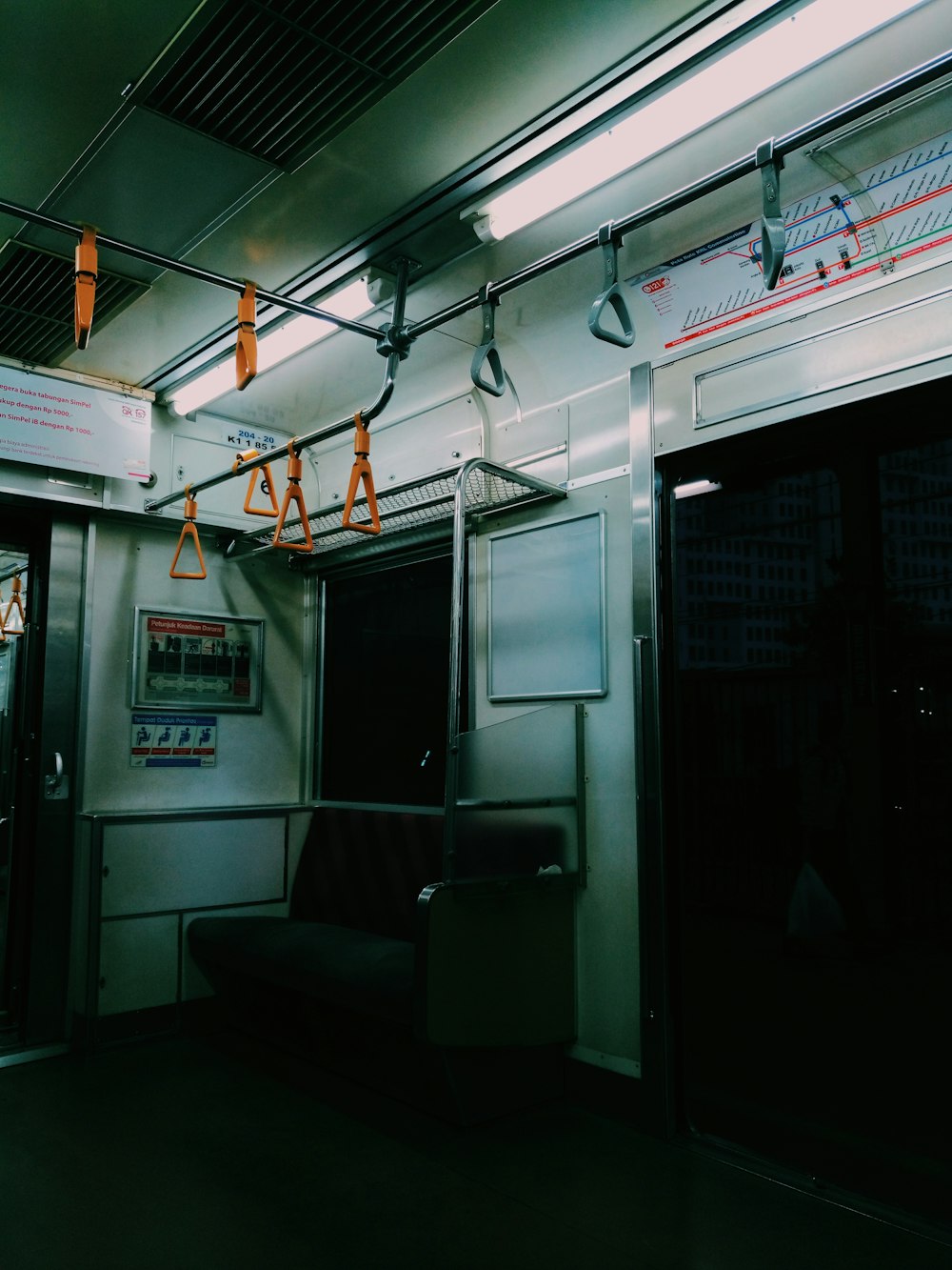 empty train cabin