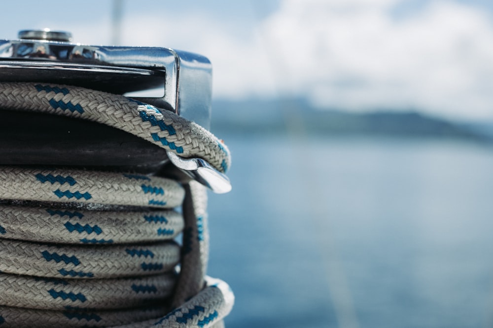 spool of green rope