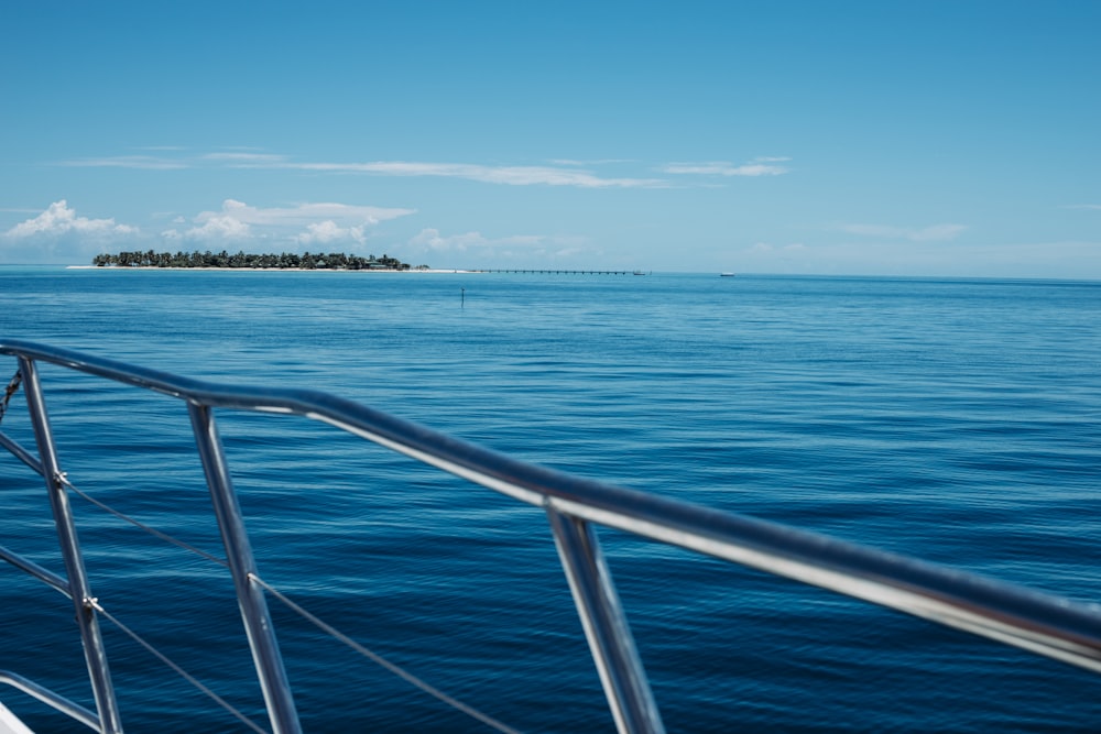 a boat traveling across a large body of water