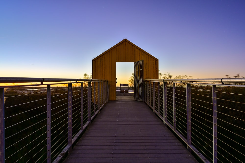 brown wooden structure