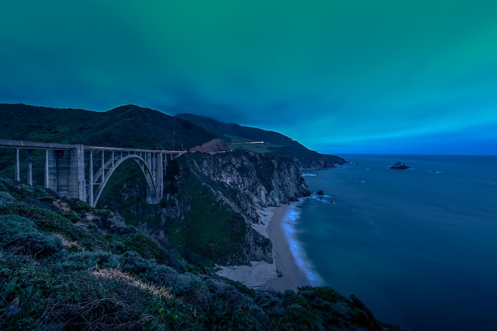 body of water near bridge