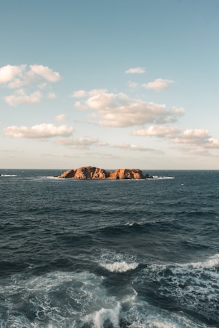 islet at middle of sea