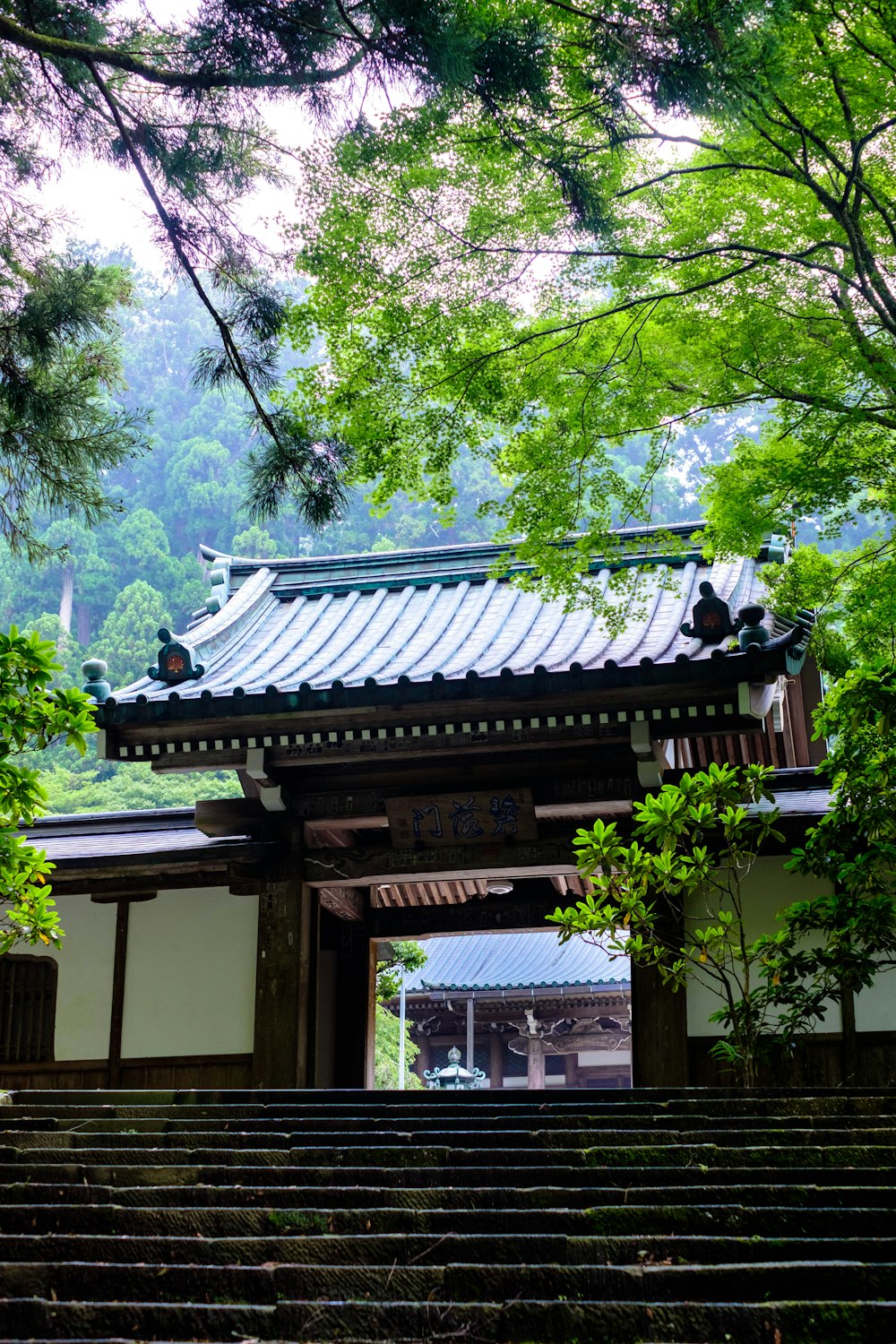 red and white pagoda house