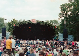 35mm film photo of a crowd at End of The Road festival