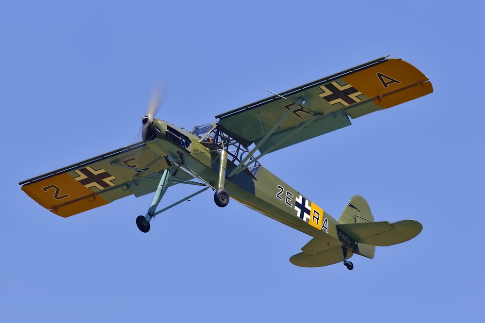 gray and orange monoplane