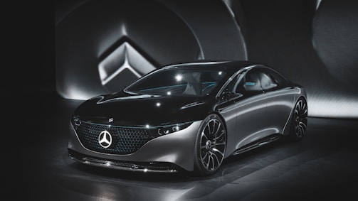 black Mercedes-Benz concept car