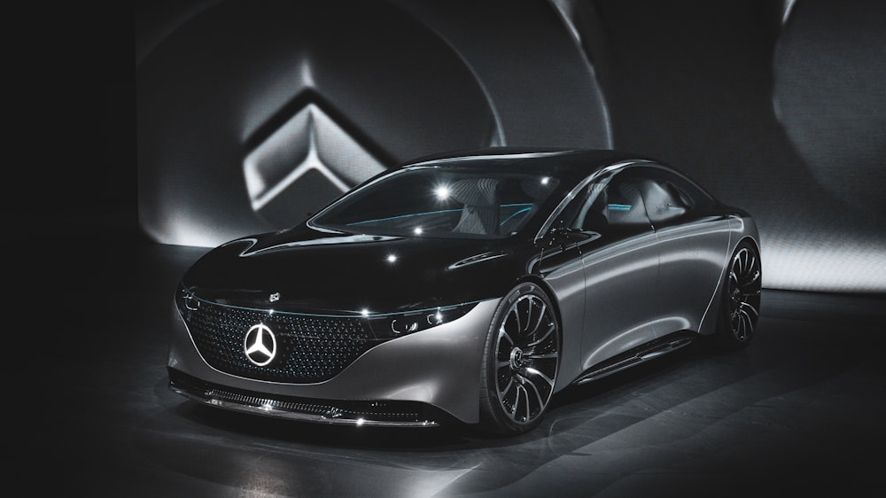 black Mercedes-Benz concept car