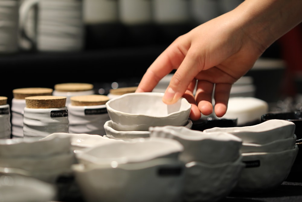 person holding bowl