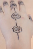 Intricate mehndi design adorning a bride’s hands with delicate floral patterns.