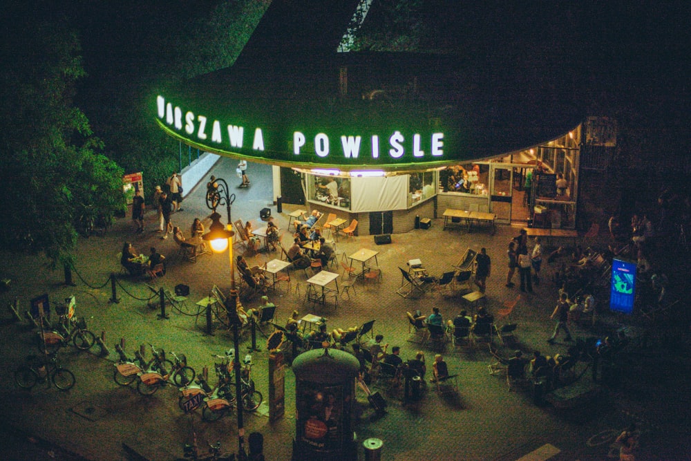 people gathering in event during night time