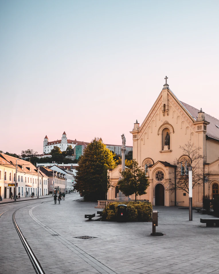Charming streets of old European city