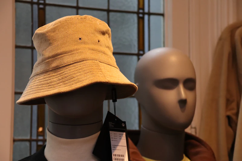 Oblique-Print Bucket Hat