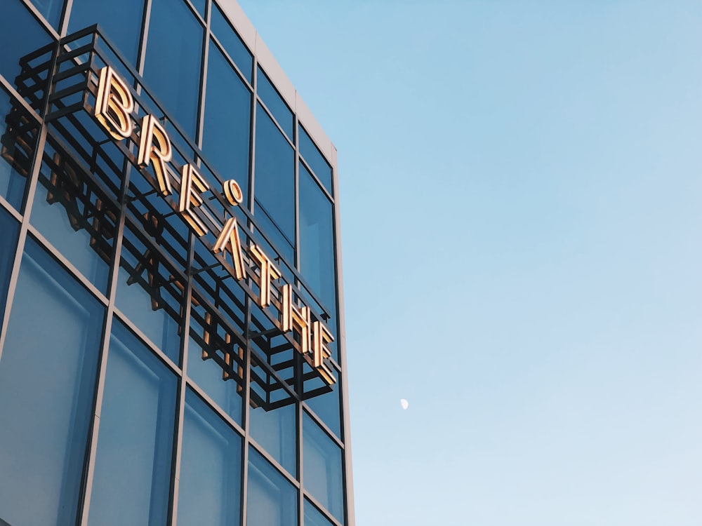 view of Breathe glass building