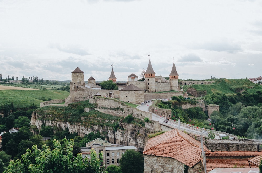 wide angle photography of castle during daytime