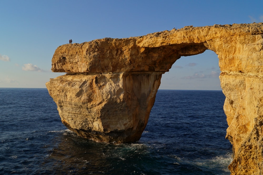 brown rock formation