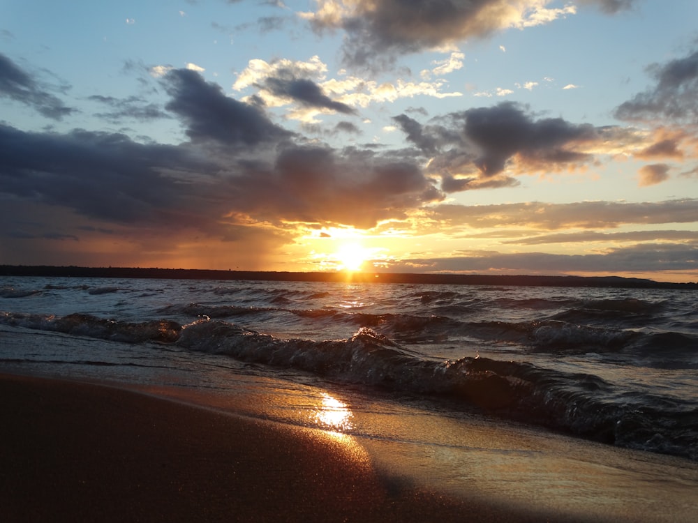 golden hour at beach