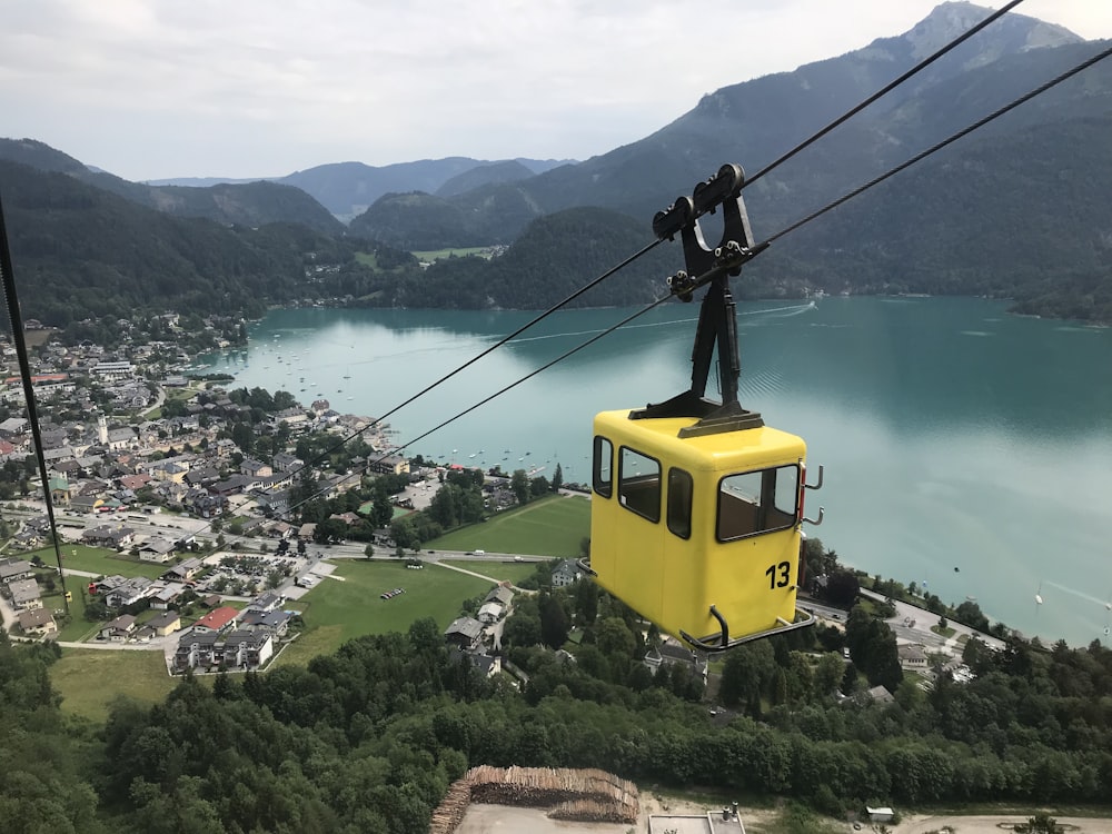 yellow cable car