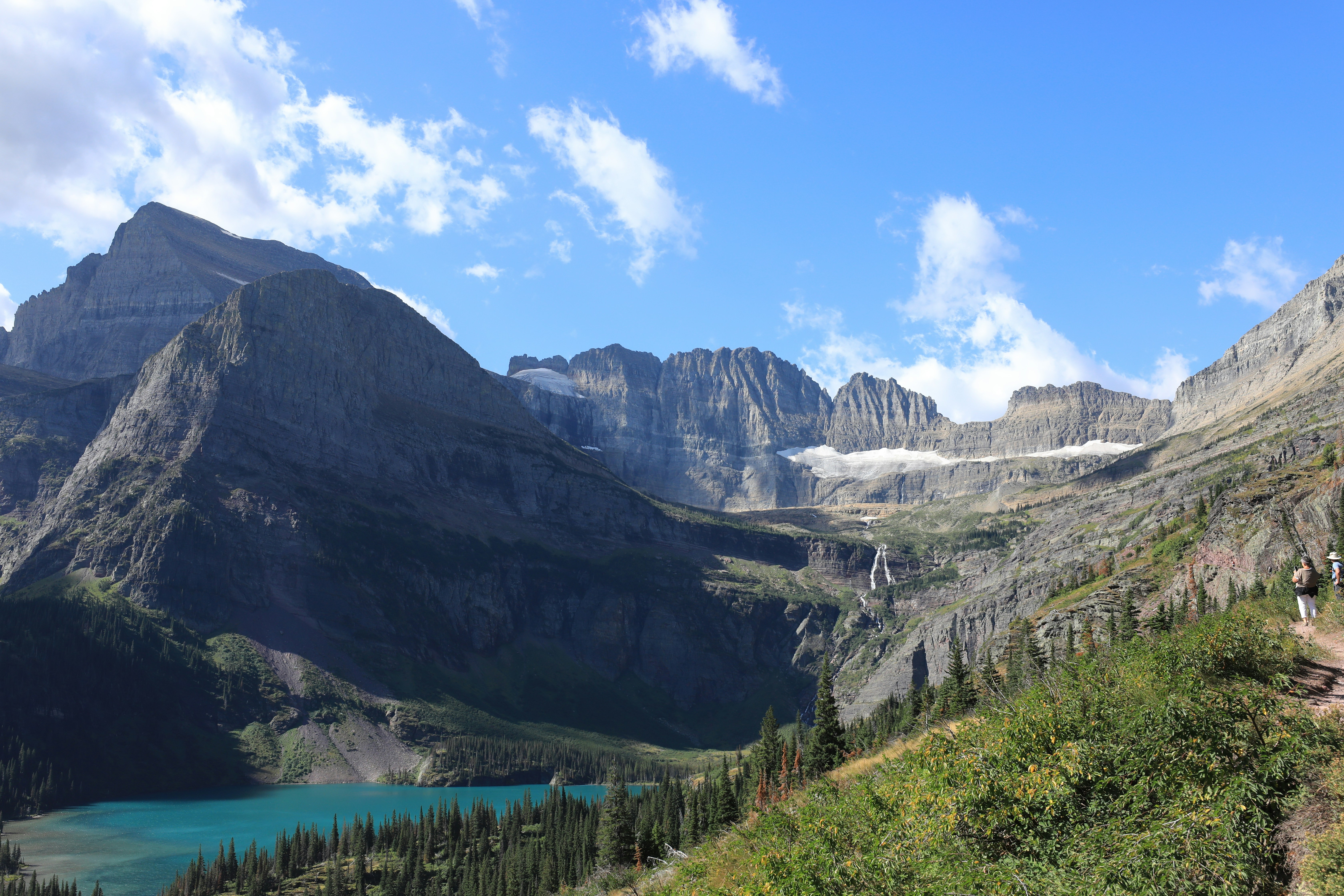 gray rock mountain, Glacier National Park ~ Grinnell Lake ~ Montana