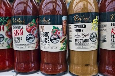 Rootham smoked honey mustard bottle