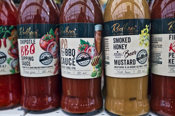 Rootham smoked honey mustard bottle