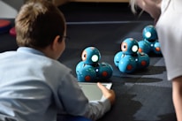 boy using tablet computer