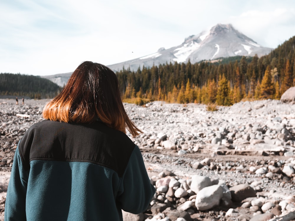 unknown person standing outdoors