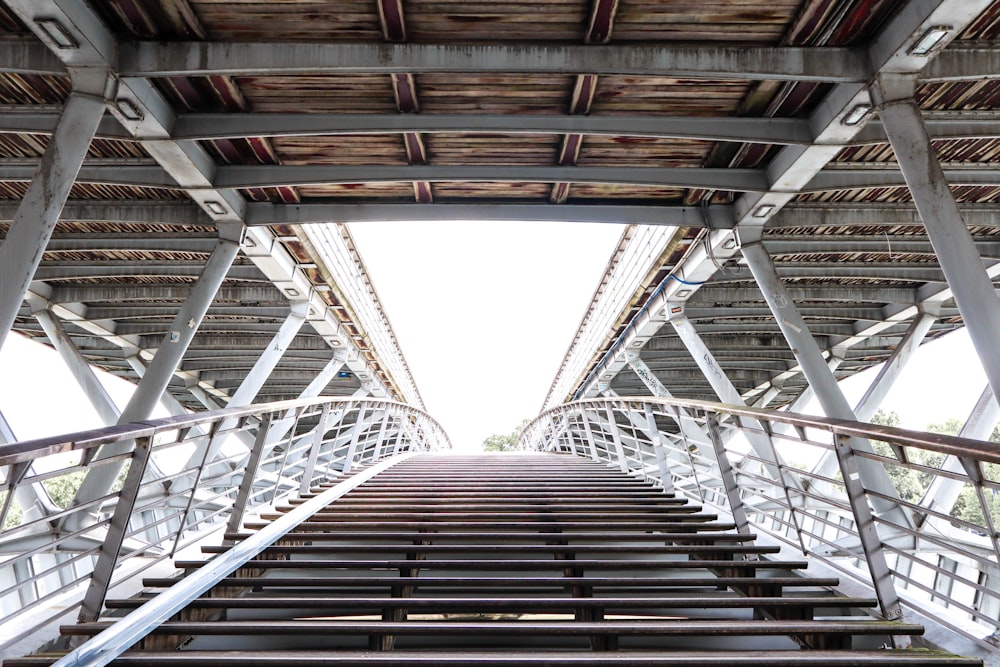 gray metal bridge