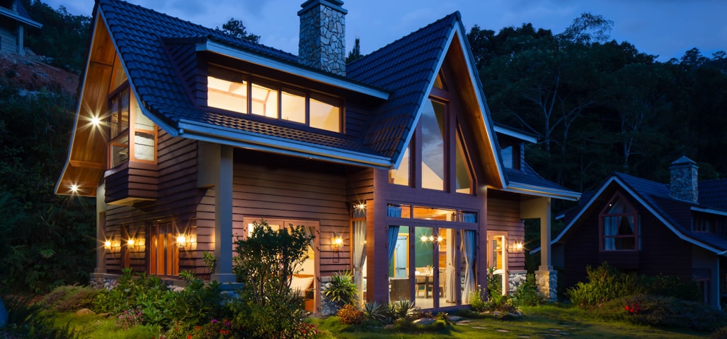 brown and black wooden house