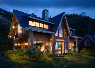 brown and black wooden house