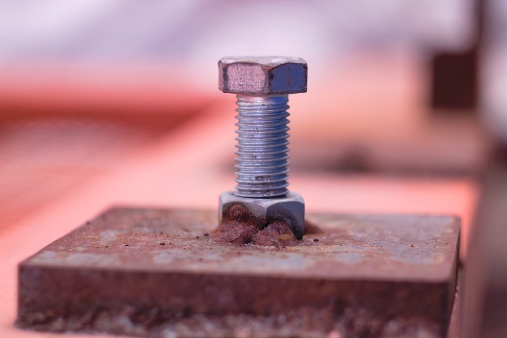 gray screw bolt