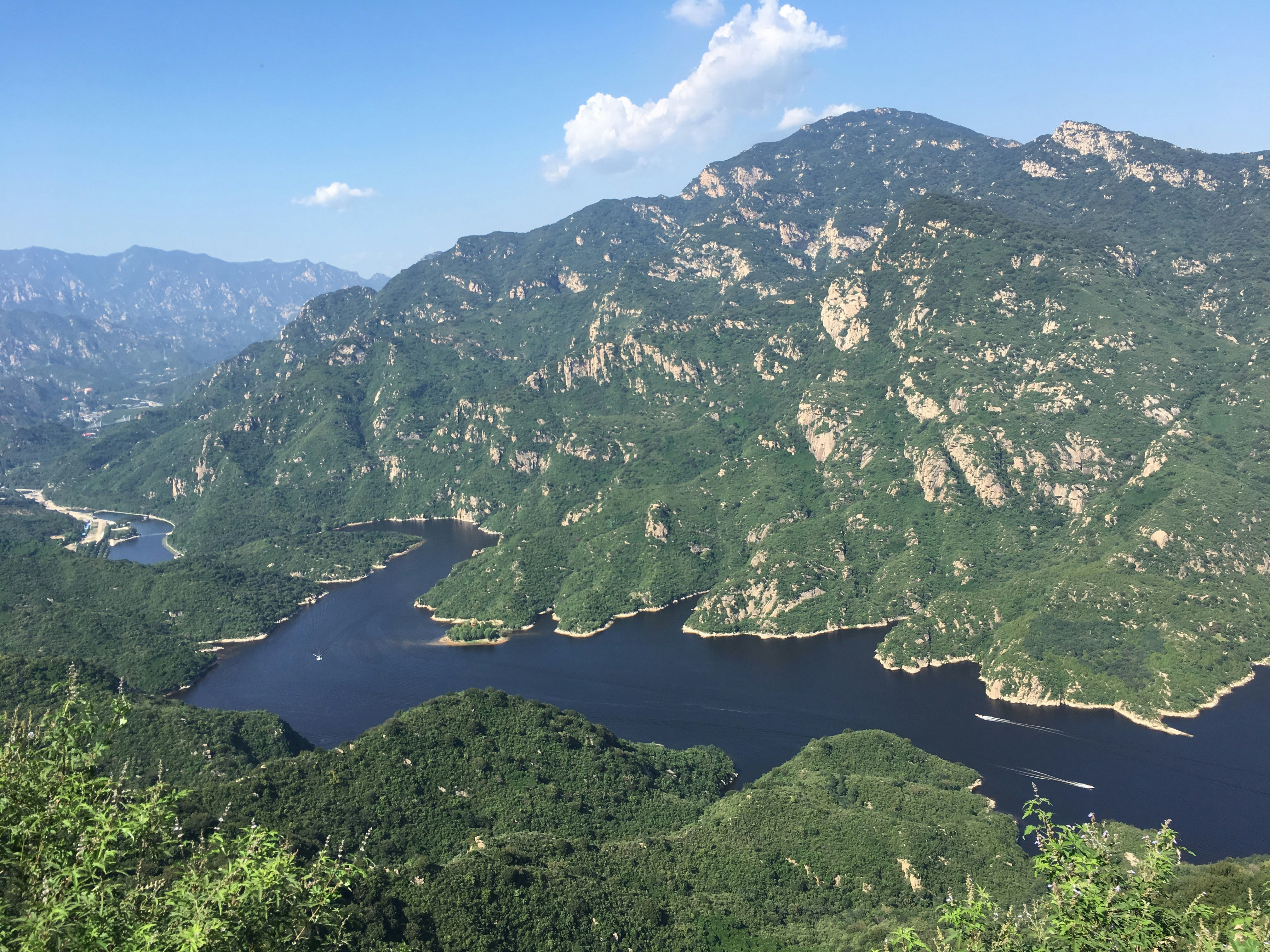 aerial photo of mountain