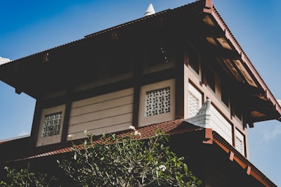 View of the guest house exterior showcasing traditional architecture.
